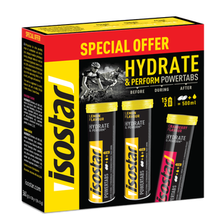 ISOSTAR Offre spéciale Powertabs 2 citron + 1 cranberry