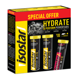 ISOSTAR Offre spéciale Powertabs 2 citron + 1 cranberry