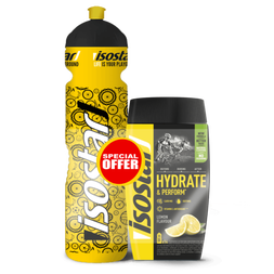 ISOSTAR Poudre Hydrate & Perform Citron + Bidon Isostar