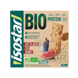 ISOSTAR Barres protéinés bio figues, miel & dattes