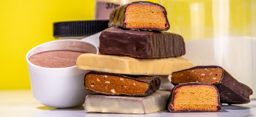 pile de barre énergique avec proteine et du lait